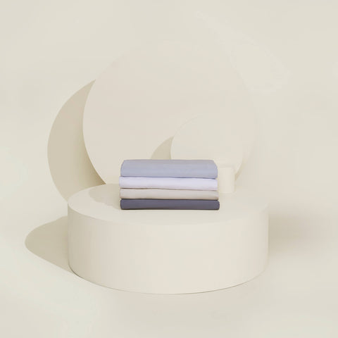 The Slumber Cloud Essential Duvet Cover with temperature regulation technology and Tencel to help you stay cool through the night.