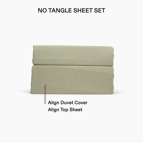 Align Linen Viscose Top Sheet + Duvet Cover Set
