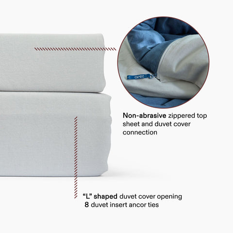 Align Linen Viscose Top Sheet + Duvet Cover Set