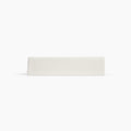 Avec linen classic top sheet in bone folded neatly on a white background
