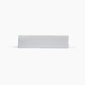 Avec linen classic top sheet in fog folded neatly on a white background