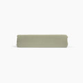 Avec linen classic top sheet in sage folded neatly on a white background