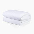 Avec down alternative duvet insert folded neatly on a white background