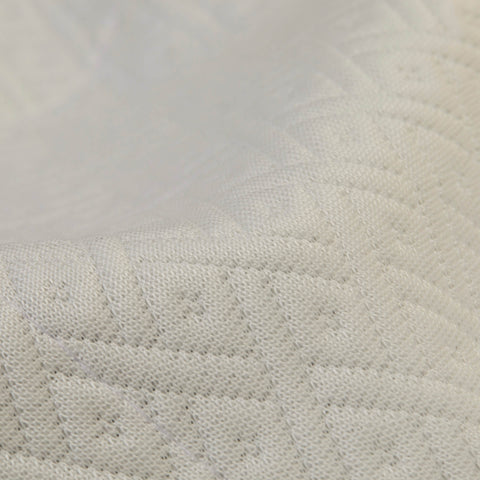 A detailed view of the top fabric on the Slumber Cloud Core Mattress Protector - Crib