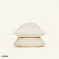 The Slumber Cloud Essential Pillowcase set made with Outlast temperature regulation technology in cream