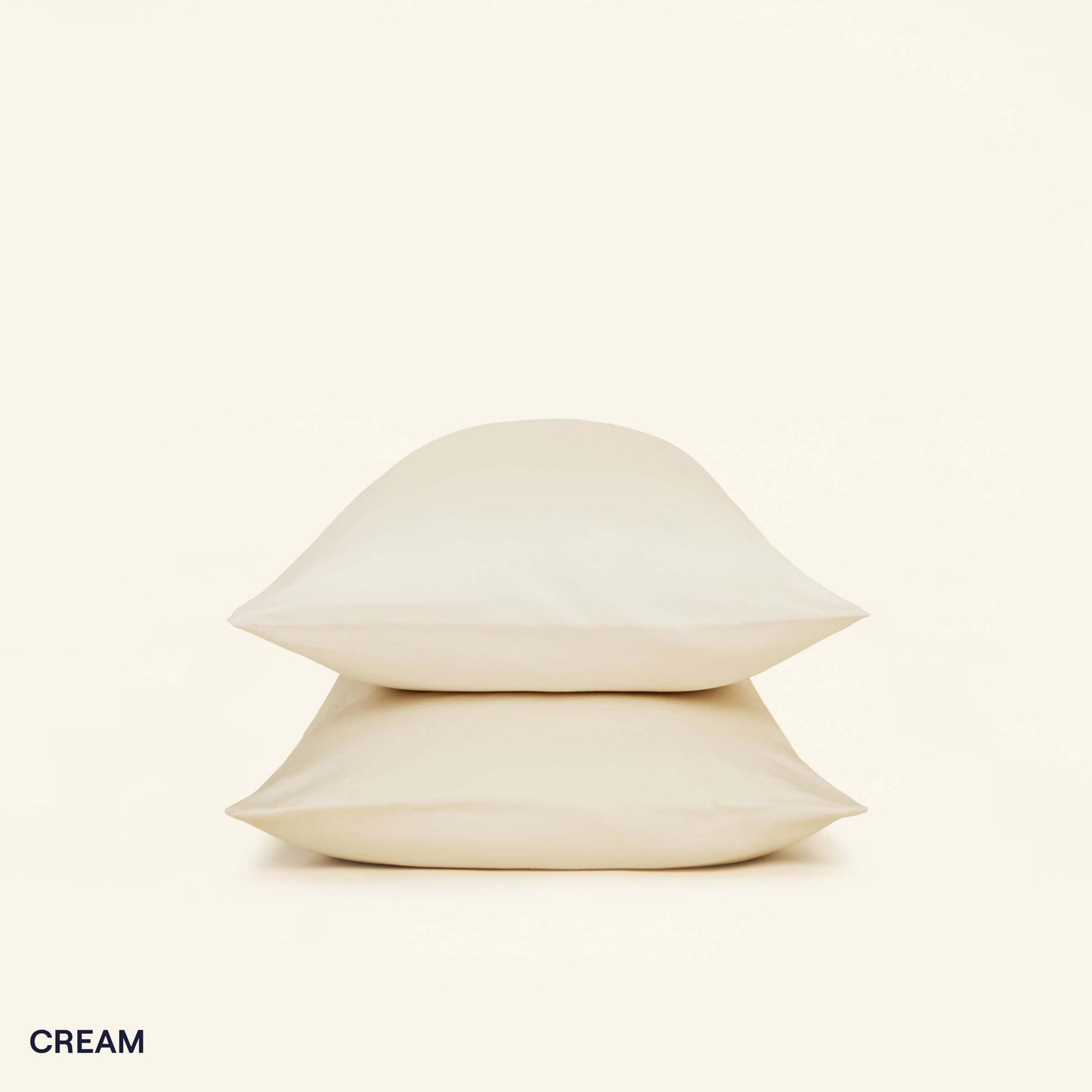 The Slumber Cloud Essential Pillowcase set made with Outlast temperature regulation technology in cream