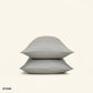 The Slumber Cloud Essential Pillowcase set made with Outlast temperature regulation technology in stone