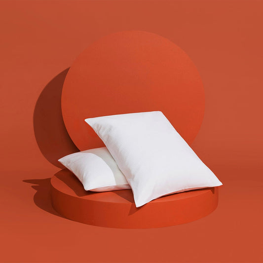 The Slumber Cloud Performance Pillow Cover Set made with Outlast temperature regulation technology on a moisture wicking fabric 