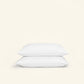 The Slumber Cloud Core Pillow Covers with temperature regulation technology fitted on pillows