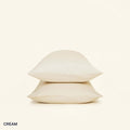The Slumber Cloud Essential Pillowcase set made with Outlast temperature regulation technology in cream