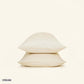 The Slumber Cloud Essential Pillowcase set made with Outlast temperature regulation technology in cream