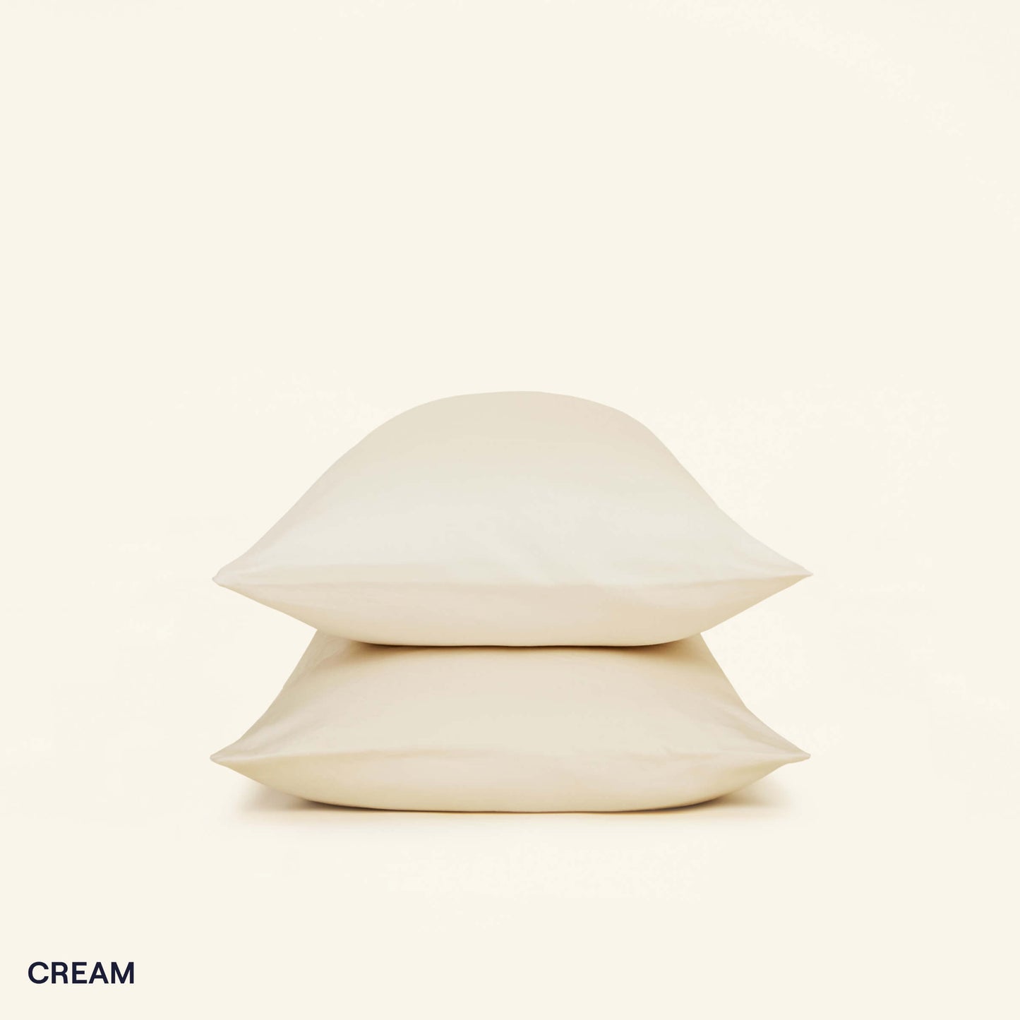 The Slumber Cloud Essential Pillowcase set made with Outlast temperature regulation technology in cream