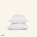 The Slumber Cloud Essential Pillowcase set made with Outlast temperature regulation technology in white
