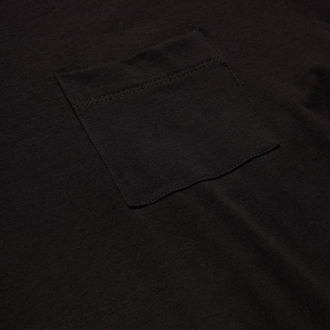 Detailed view of the Slumber Cloud Essential Pocket Tee made with Outlast temperature regulation technology