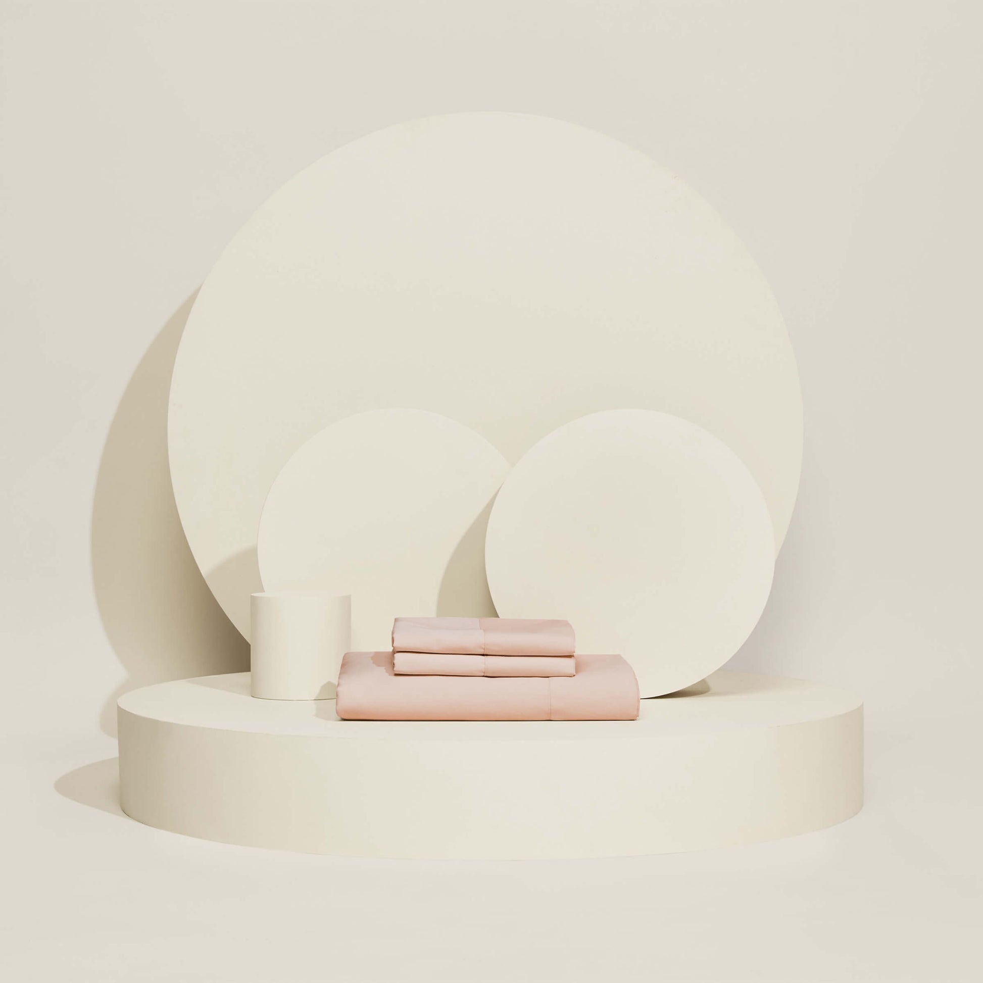 The Slumber Cloud Essential Sheet Set made with Outlast temperature regulation technology in blush