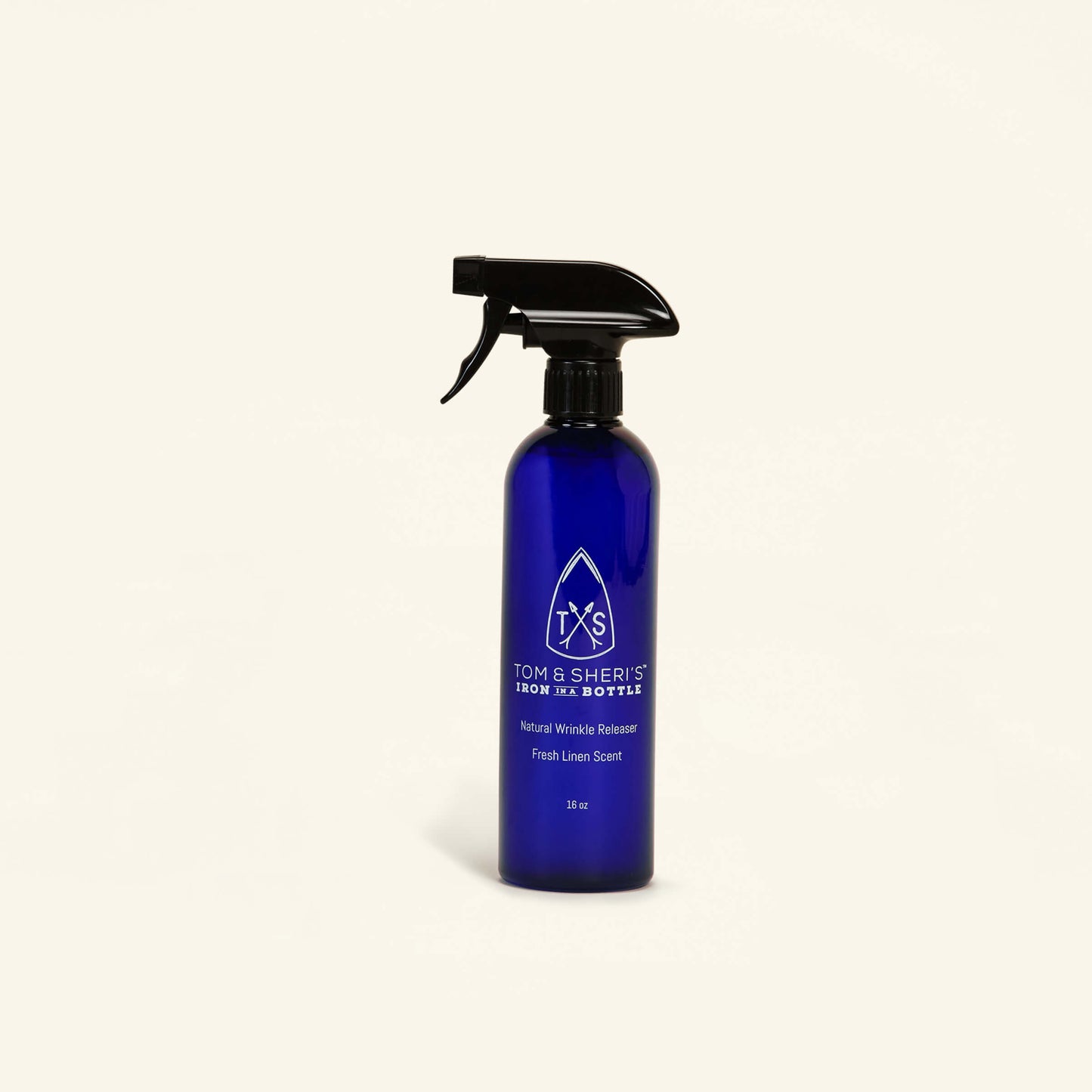 The Tom & Sheri’s Iron in a Bottle Natural Wrinkle Releaser. Made with plant based ingredients that is gentle on your skin and on your sheets.