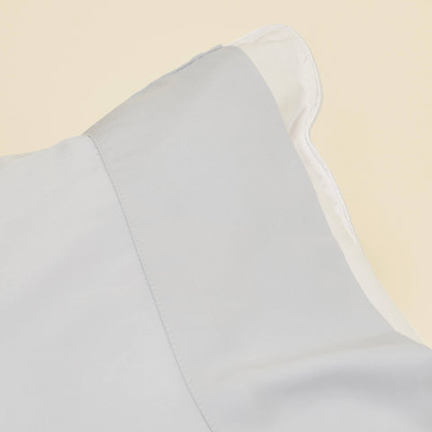 Detailed view of the Slumber Cloud Performance Pillowcase with Outlast temperature regulation technology