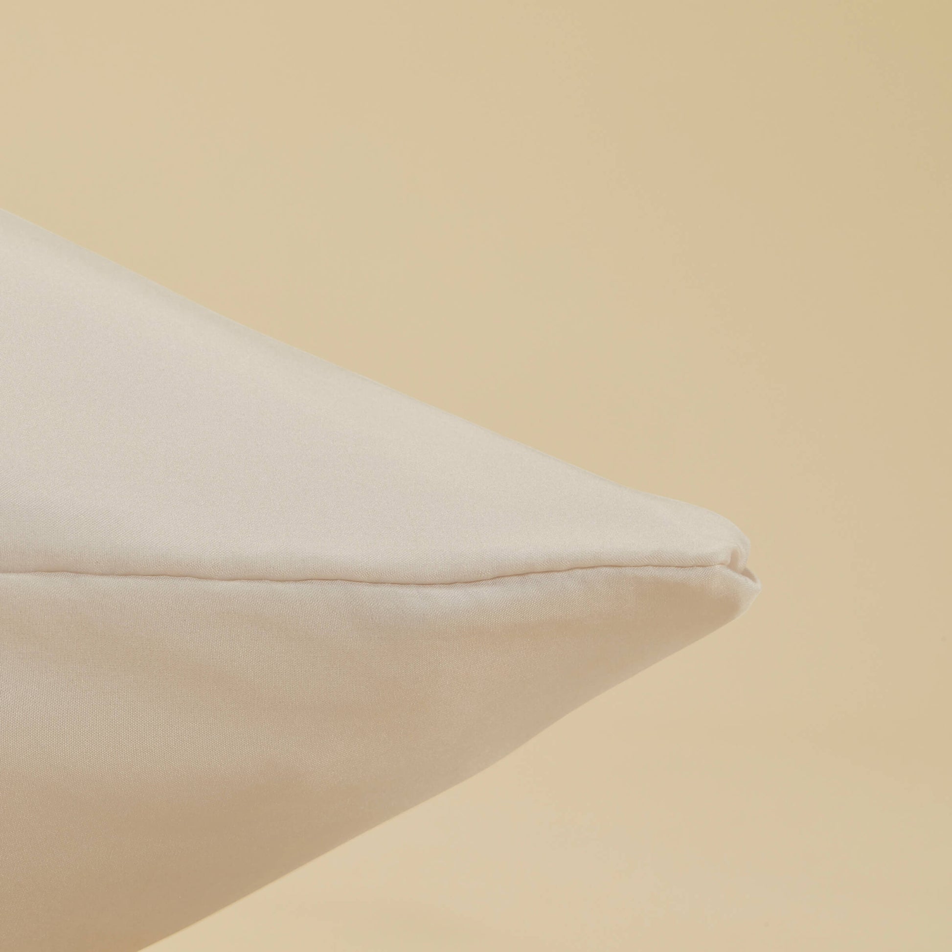 A detailed shot of the Slumber Cloud Silk Pillowcase